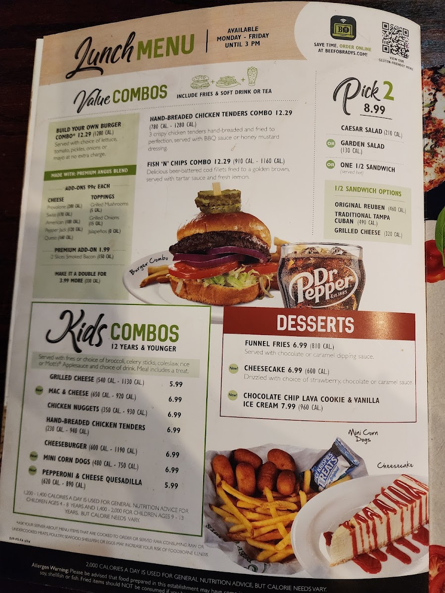 Beef 'O' Brady's Photo Menu 3