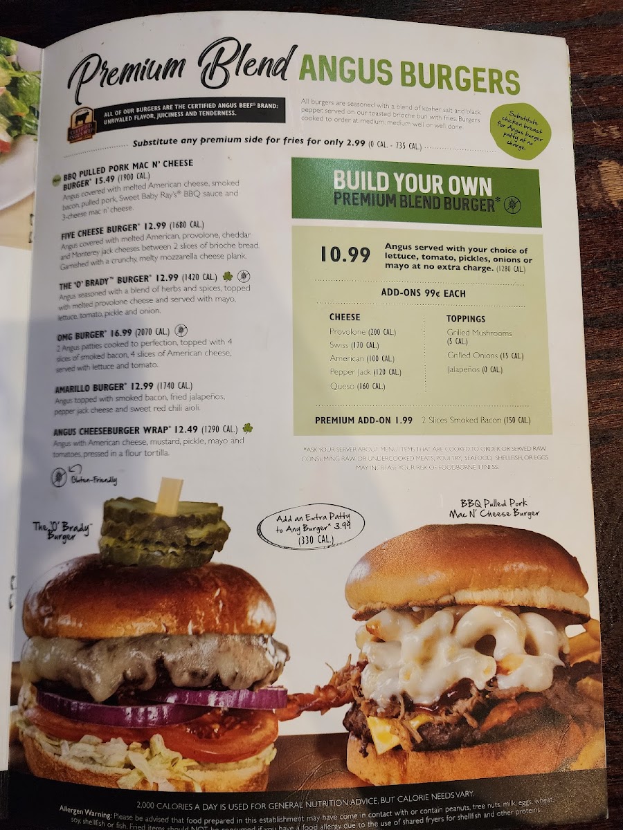 Beef 'O' Brady's Photo Menu 4