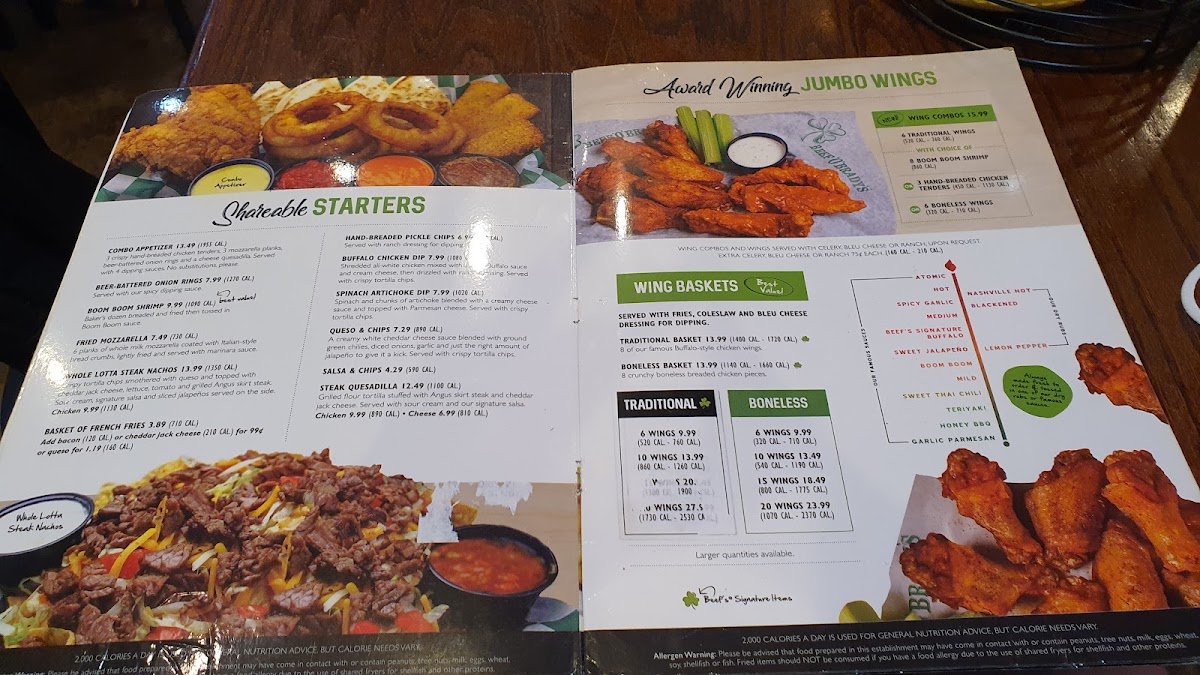 Beef 'O' Brady's Photo Menu 9