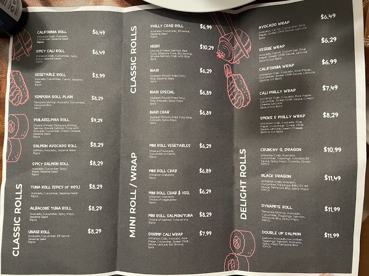 SushiMi Orillia Photo Menu 1