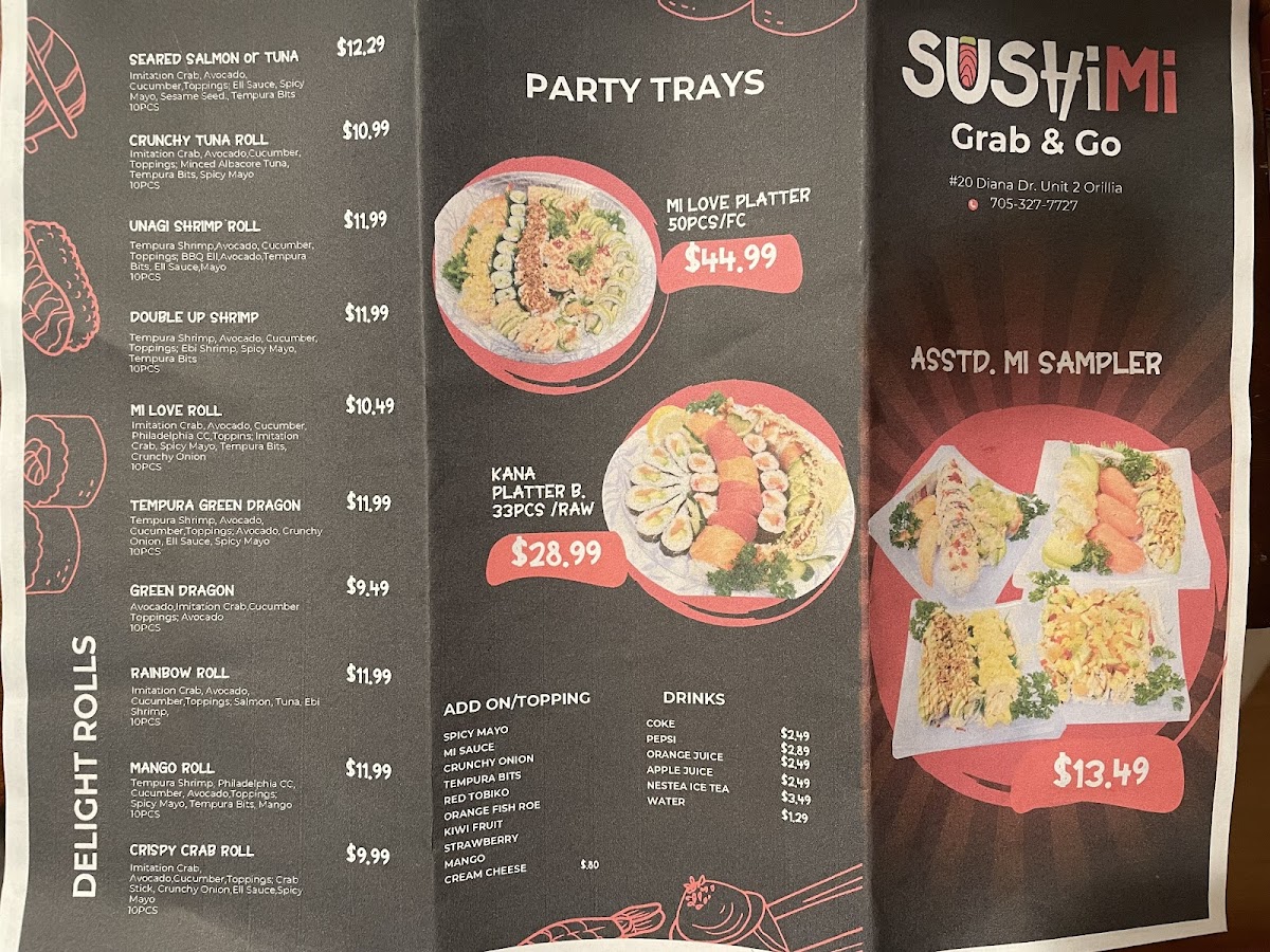 SushiMi Orillia Photo Menu 2