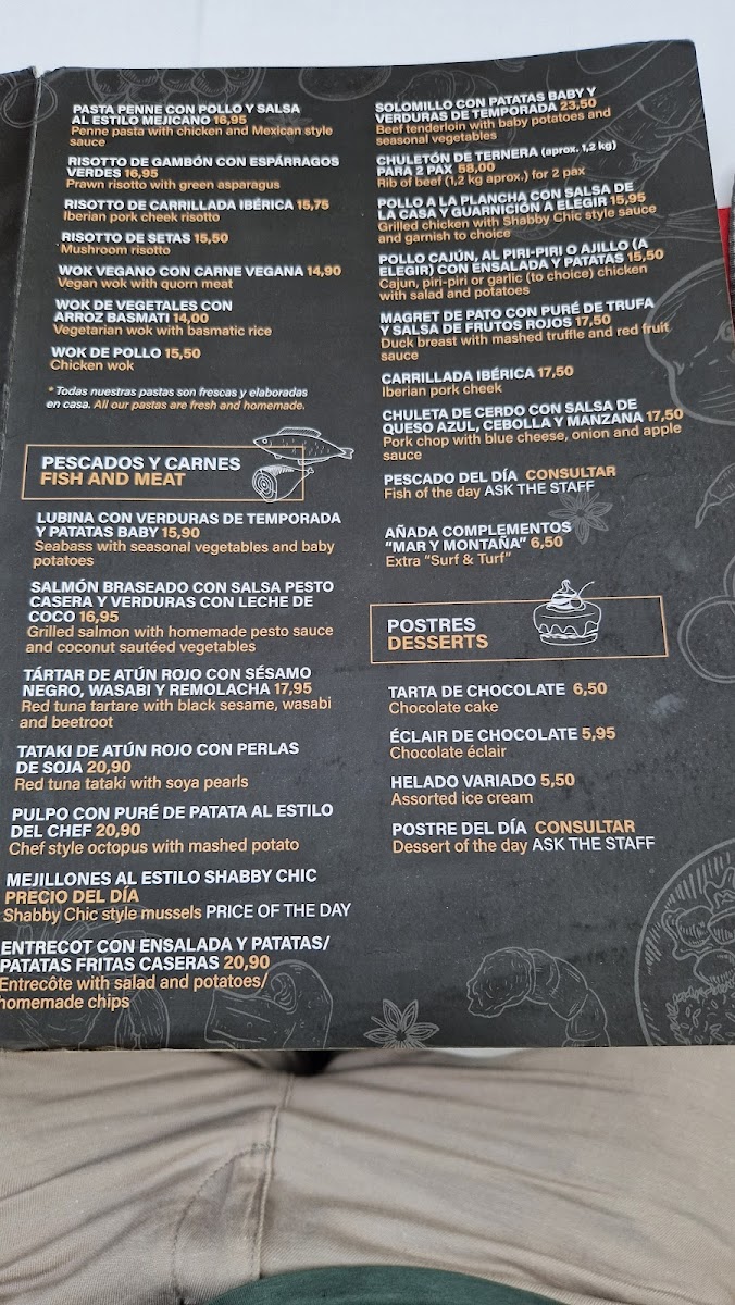 Bistro Shabby Chíc Photo Menu 3