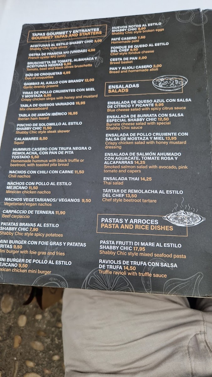 Bistro Shabby Chíc Photo Menu 4