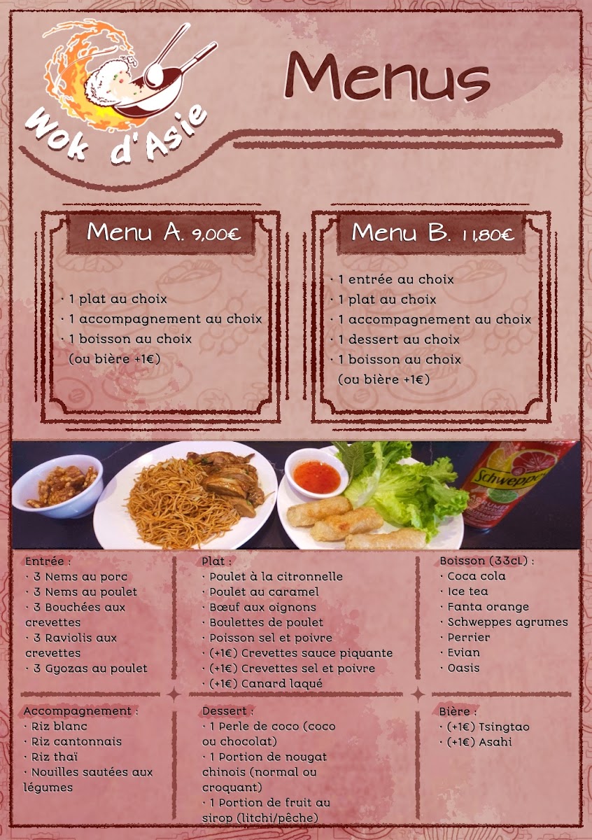 Wok d'Asie Photo Menu 1