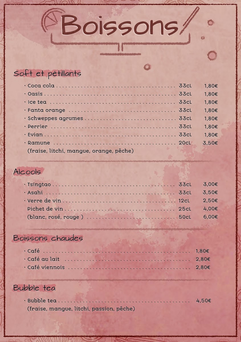 Wok d'Asie Photo Menu 2