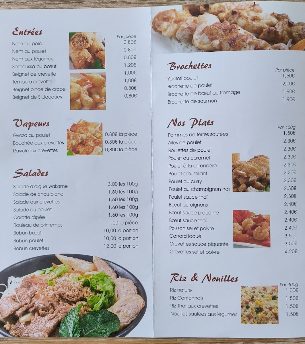 Wok d'Asie Photo Menu 5