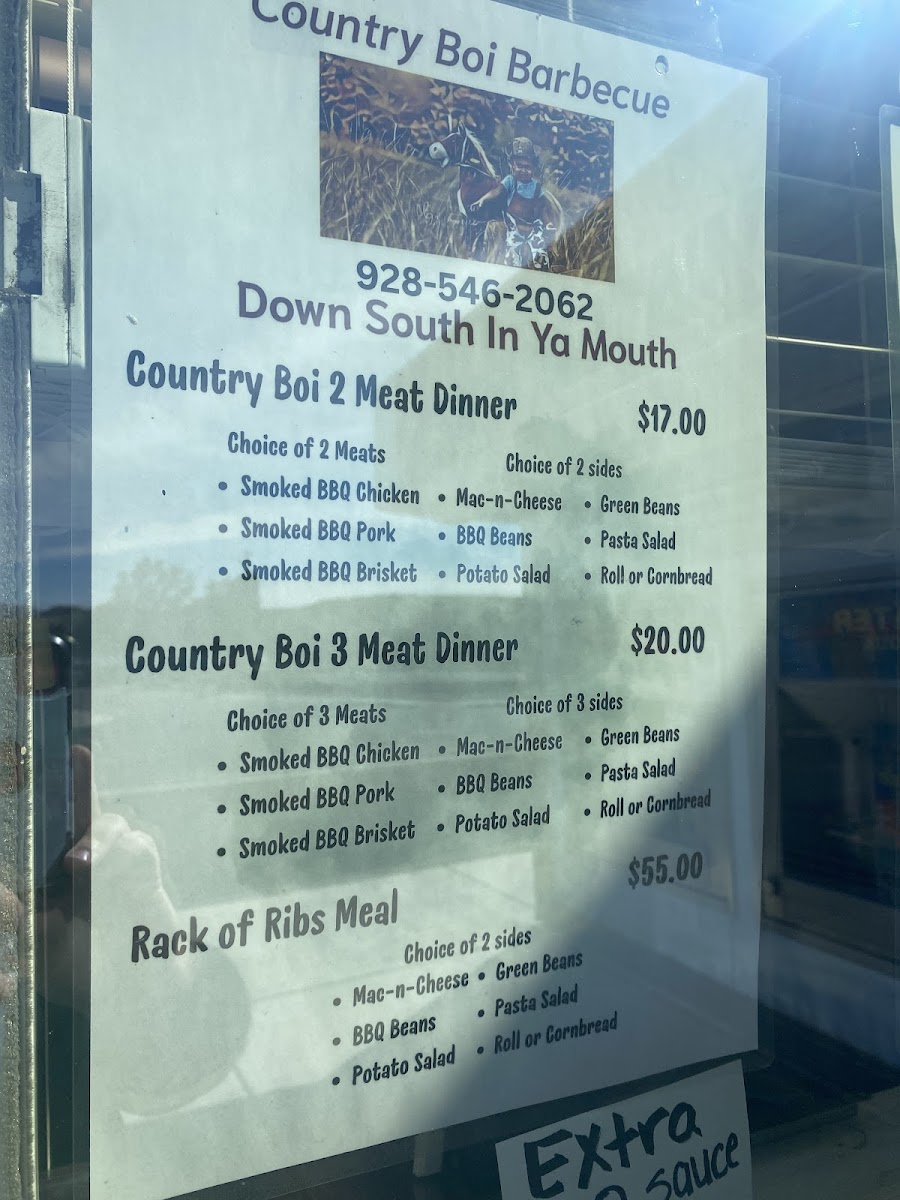Country BOI BBQ - The Smoke Shack Photo Menu 2