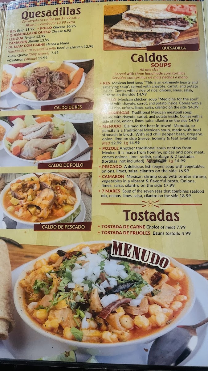 Lindo Michoacan Photo Menu 7