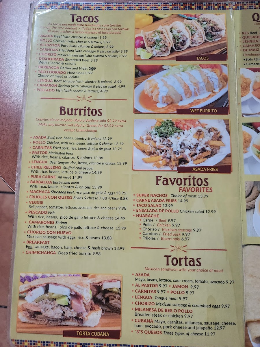 Lindo Michoacan Photo Menu 9
