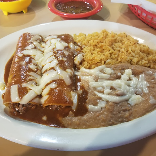 Combination Meal 2 Enchiladas Taco Rice and Beans