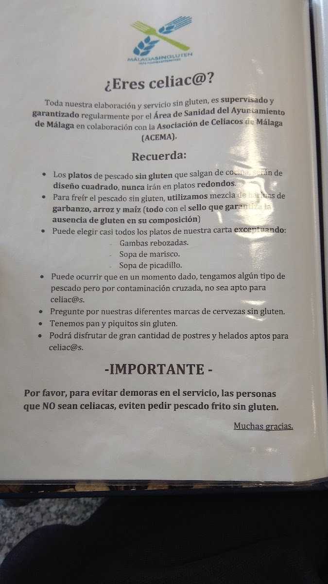 Restaurante Casa Juan Photo Menu 1