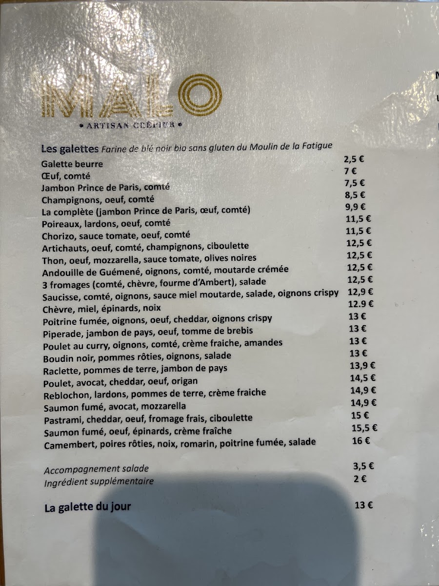 Malo - Printemps Photo Menu 6