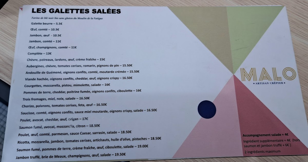 Malo - Printemps Photo Menu 8