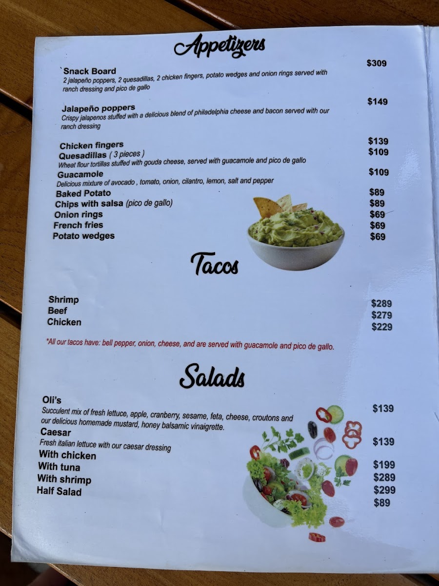 Mingo's Place Photo Menu 1