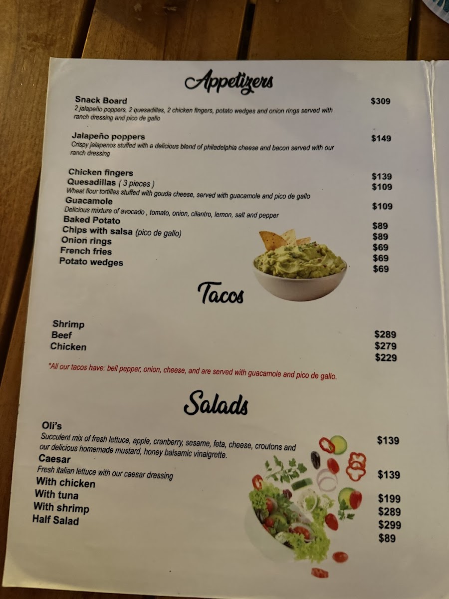 Mingo's Place Photo Menu 2