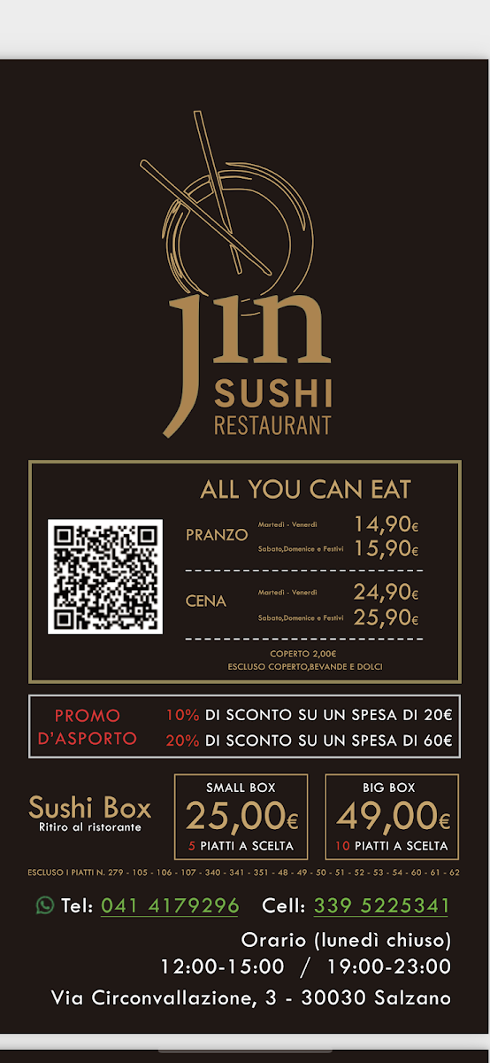 JIN SUSHI RESTAURANT Photo Menu 10