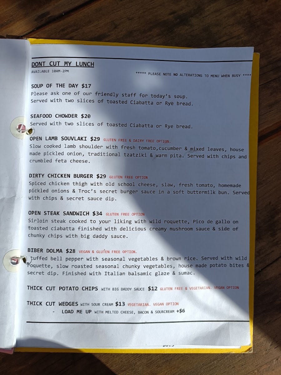 Trocadero Coffee Bar Photo Menu 10