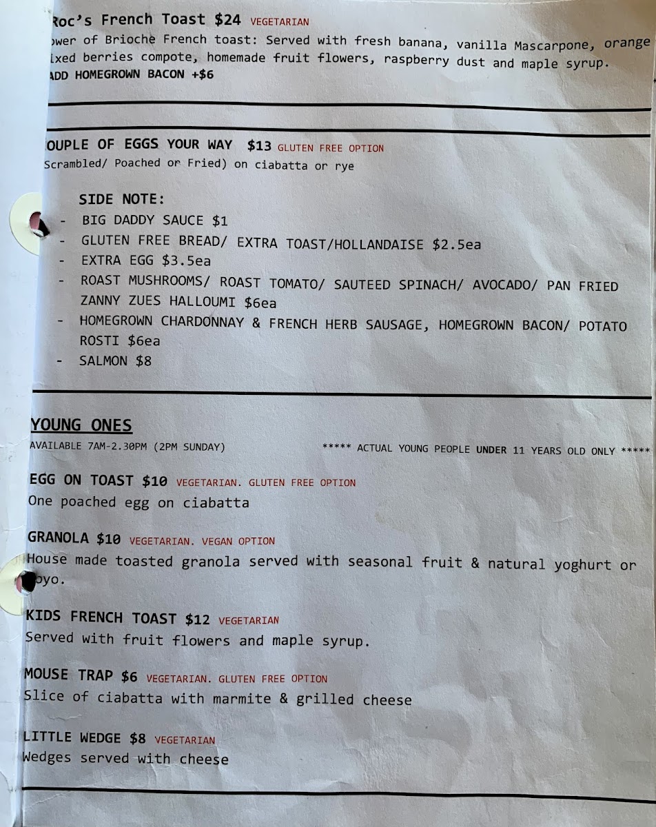 Trocadero Coffee Bar Photo Menu 8