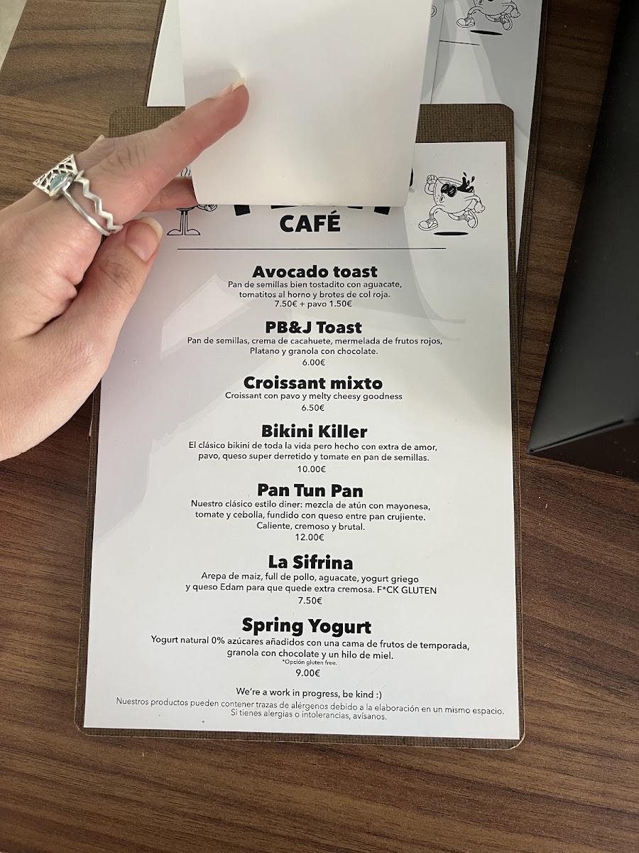 Flint café Photo Menu 3