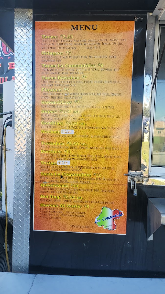 La Consentida Food Truck Photo Menu 4