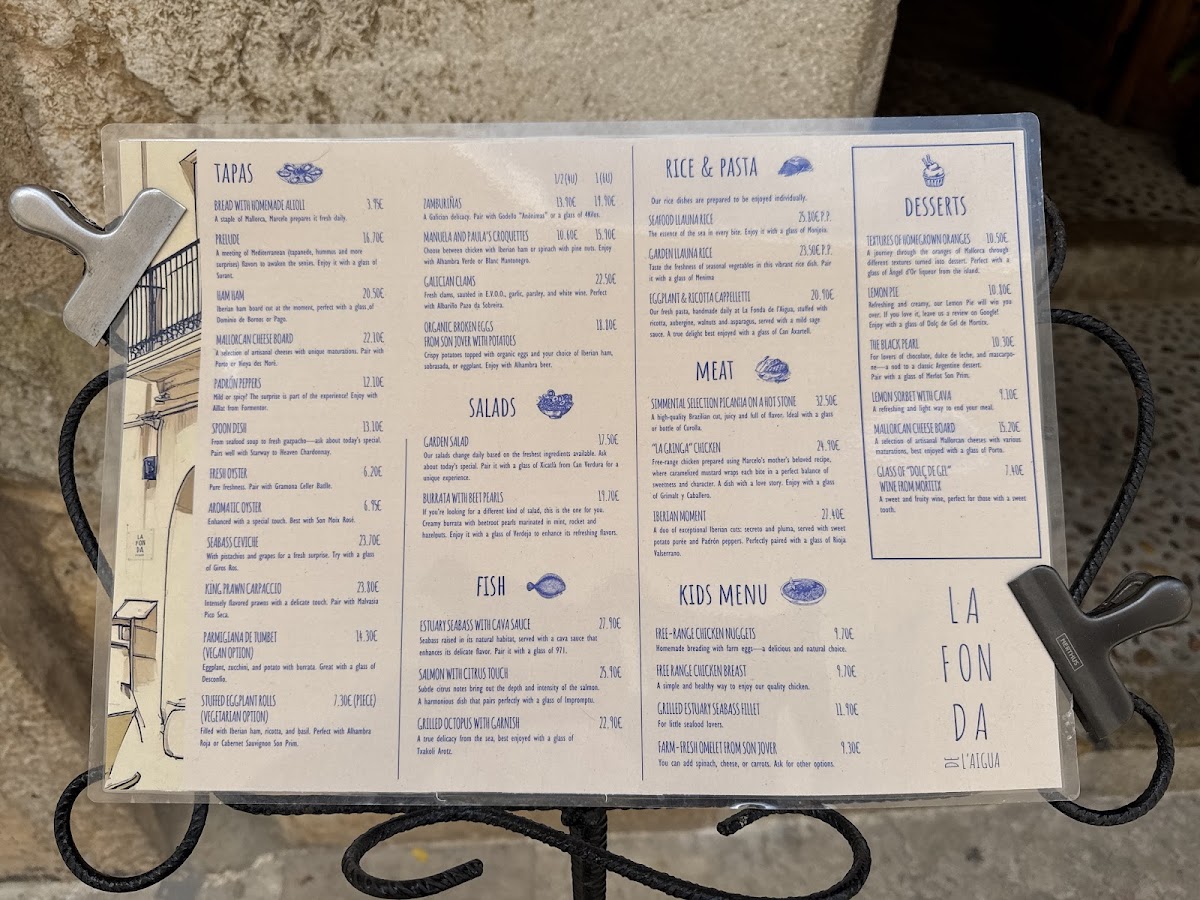 Restaurante La Fonda de l’Aigua Photo Menu 1