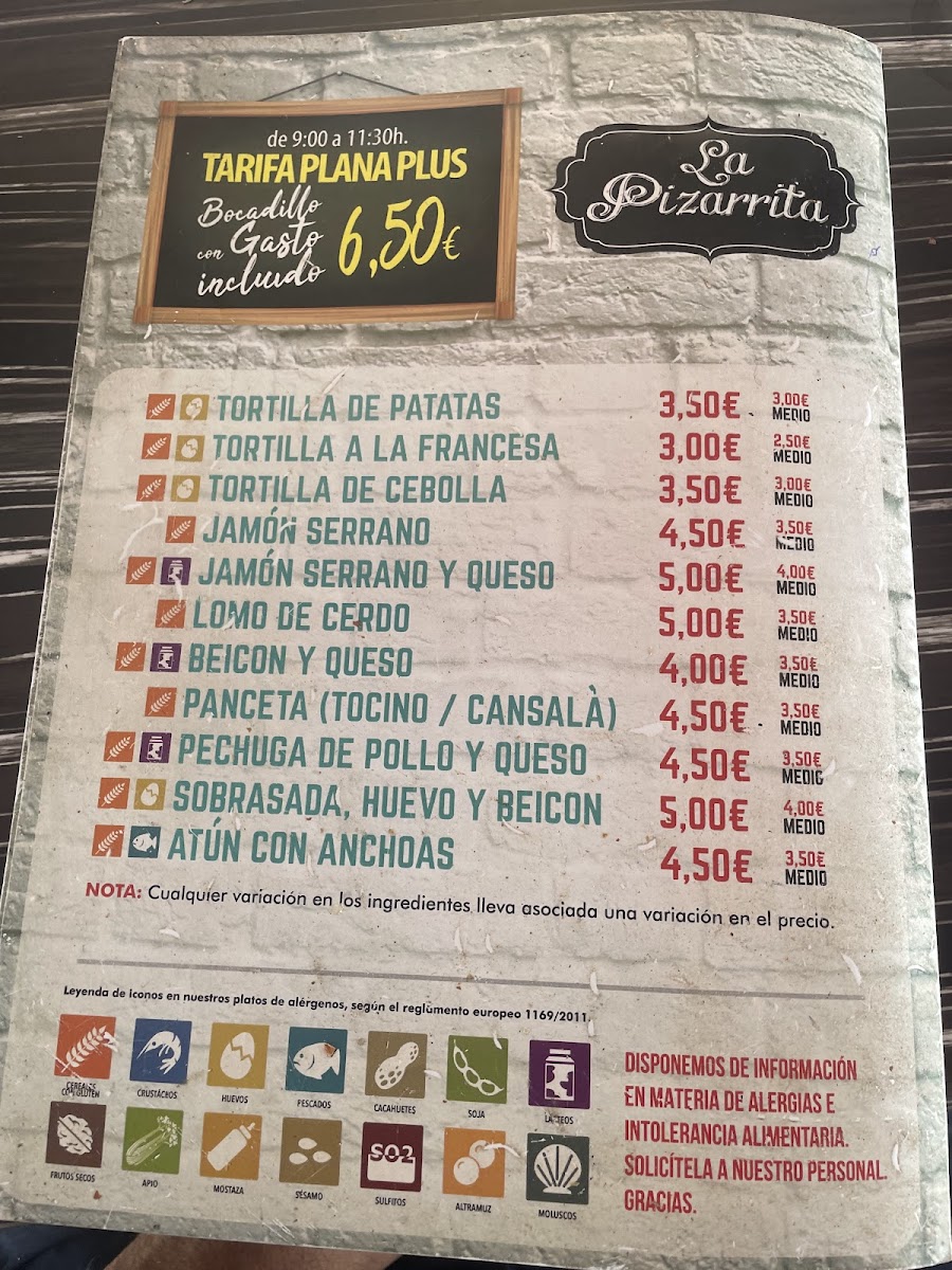La Pizarrita (Tapeo de Mercado) Photo Menu 8