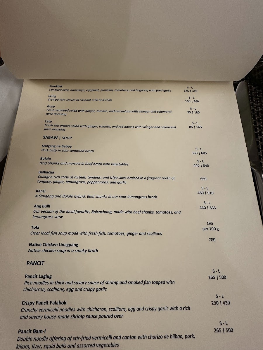 Tola, Kan-anan sa Balay Oboza Photo Menu 5
