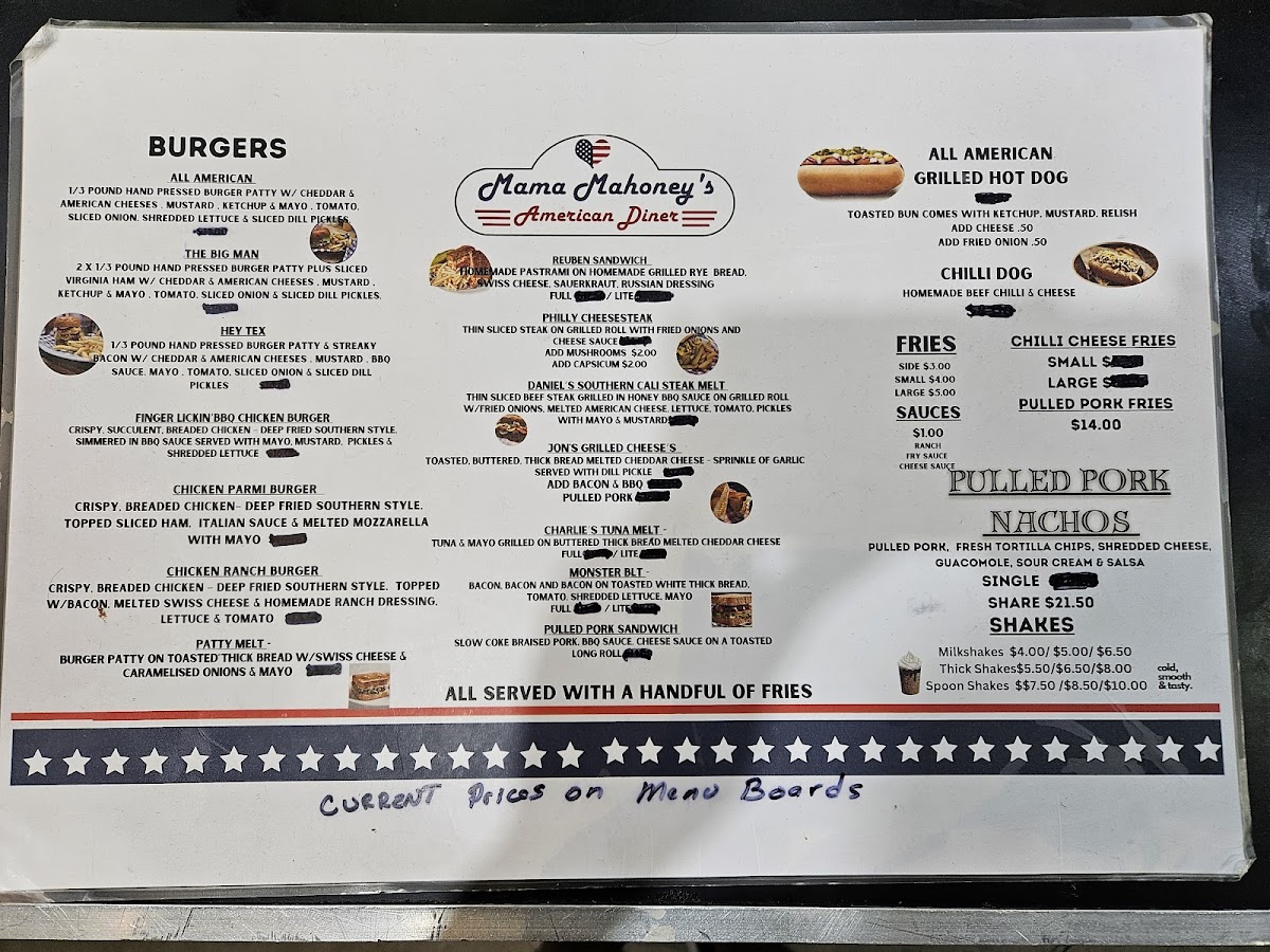 Mama Mahoney's American Diner Photo Menu 5