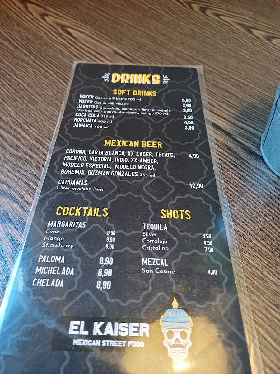 Tacos El Kaiser Photo Menu 1
