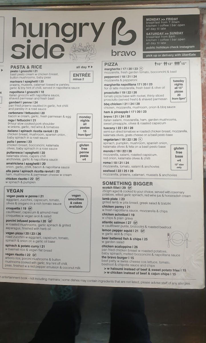 Bravo Norwood Photo Menu 3