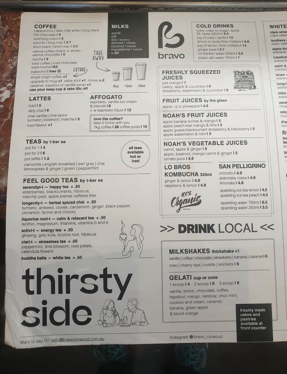 Bravo Norwood Photo Menu 4