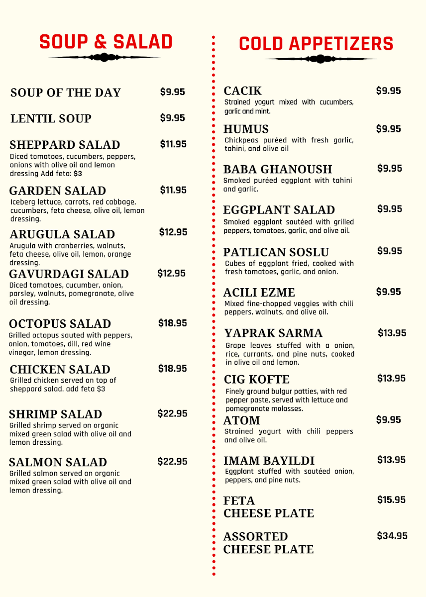 Nevizade Kitchen + Bar Photo Menu 2