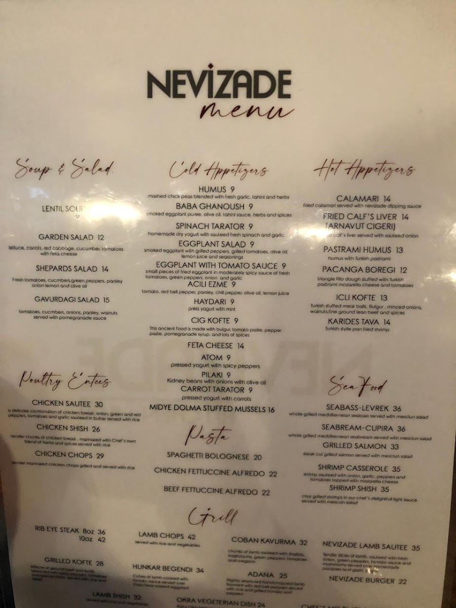 Nevizade Kitchen + Bar Photo Menu 5