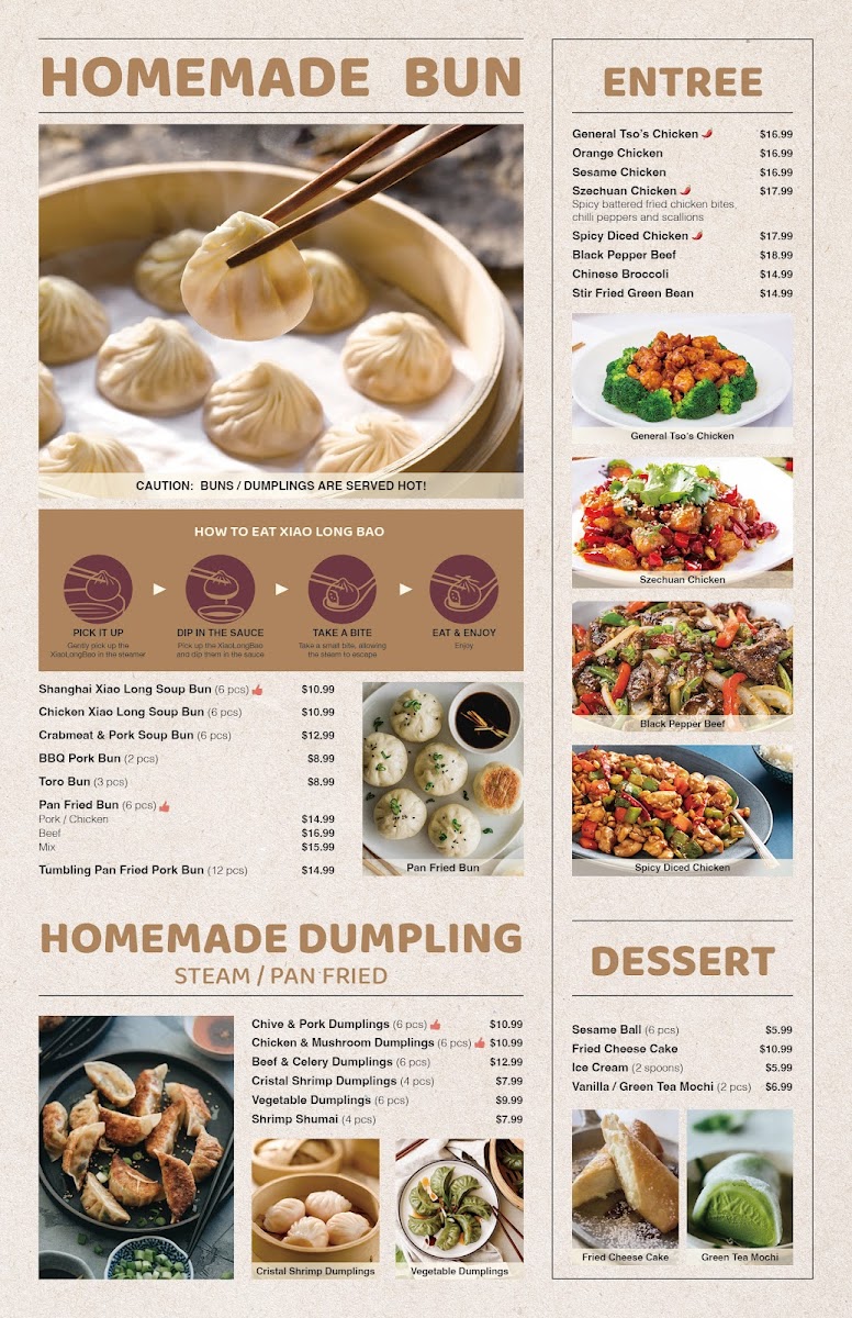 Savory Bun Photo Menu 2