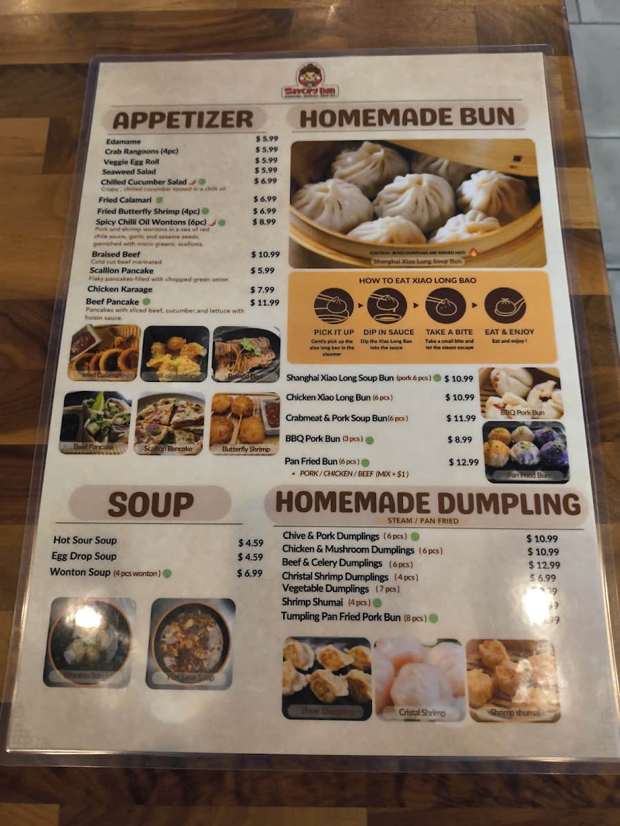 Savory Bun Photo Menu 5