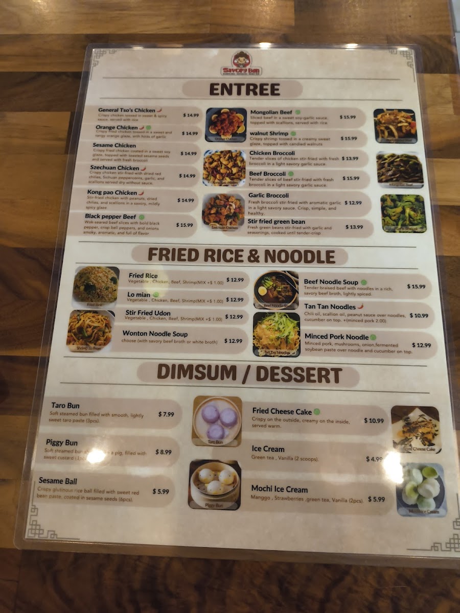Savory Bun Photo Menu 9