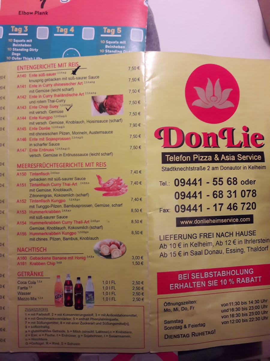 Asia Restaurant Don Lie Photo Menu 4