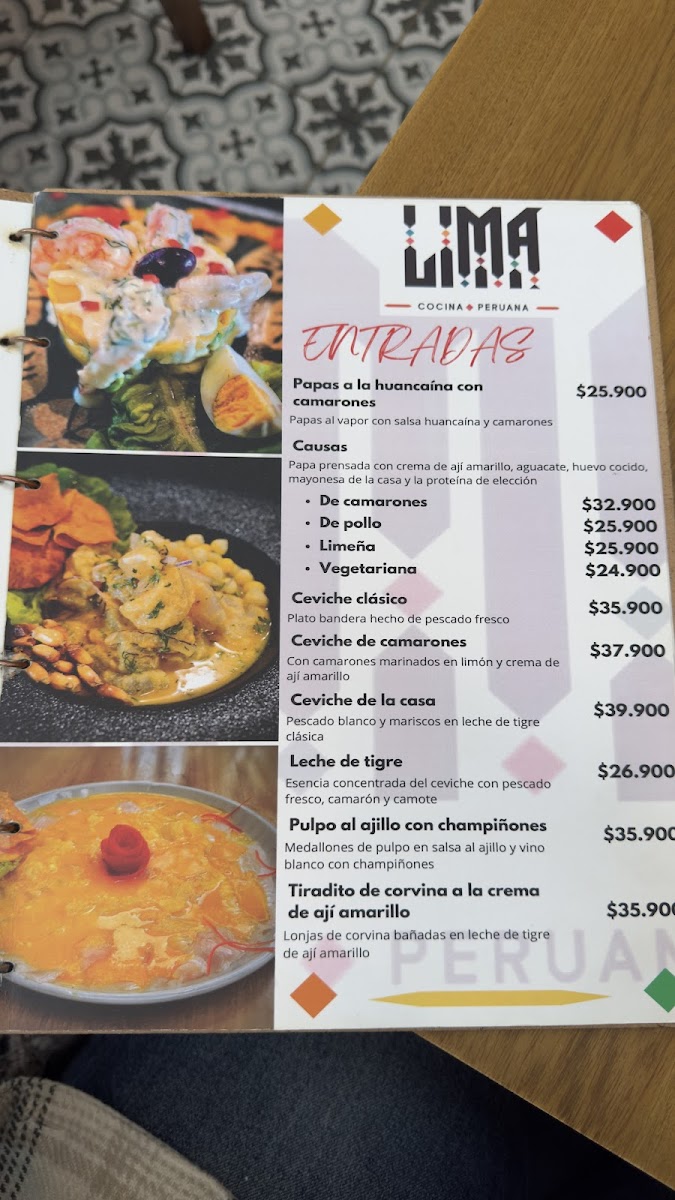 Lima Cocina Peruana Photo Menu 3