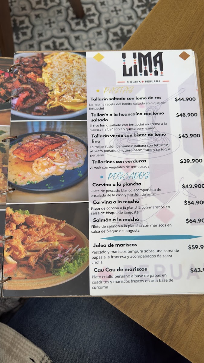 Lima Cocina Peruana Photo Menu 4