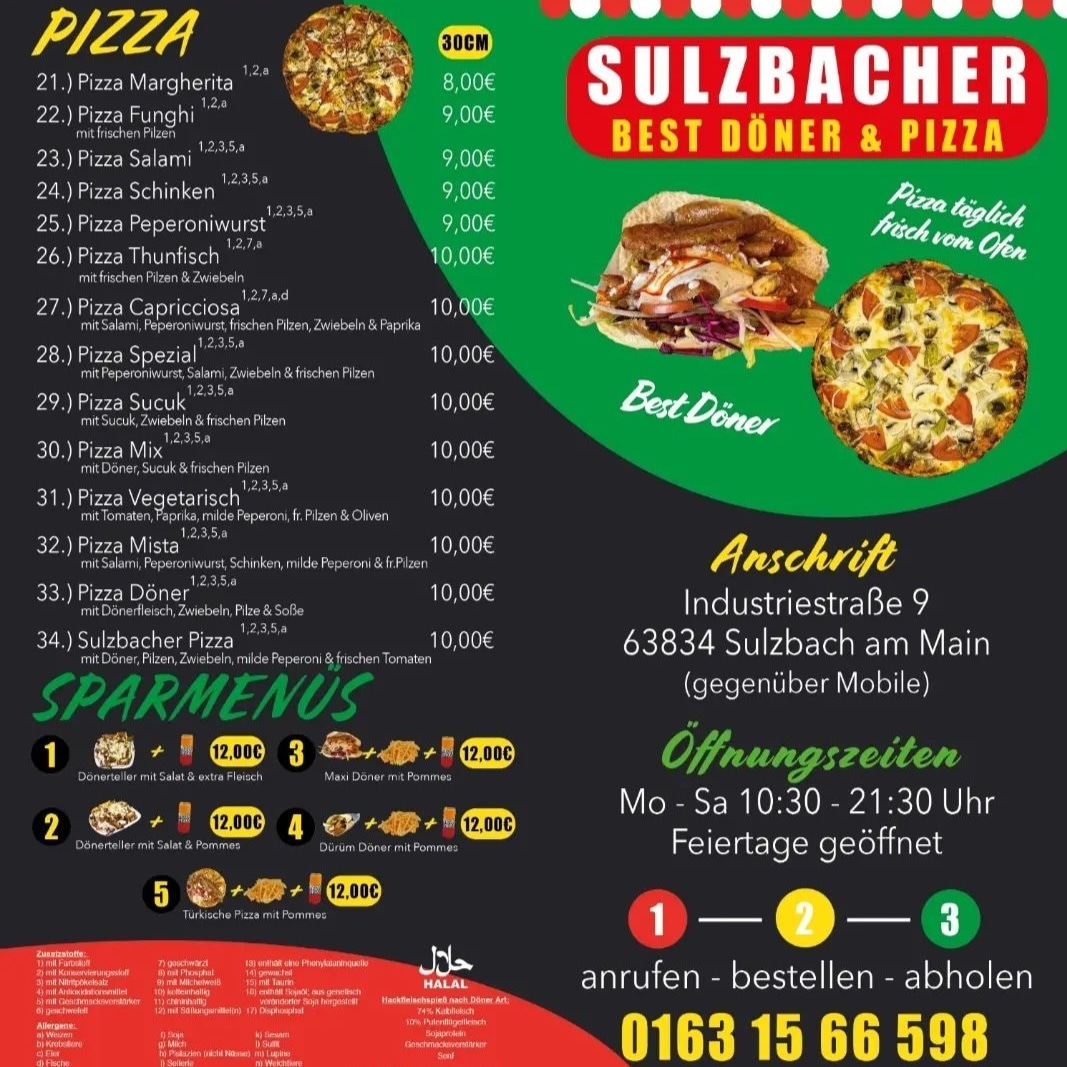 Sulzbacher Best Döner & Pizza Photo Menu 2