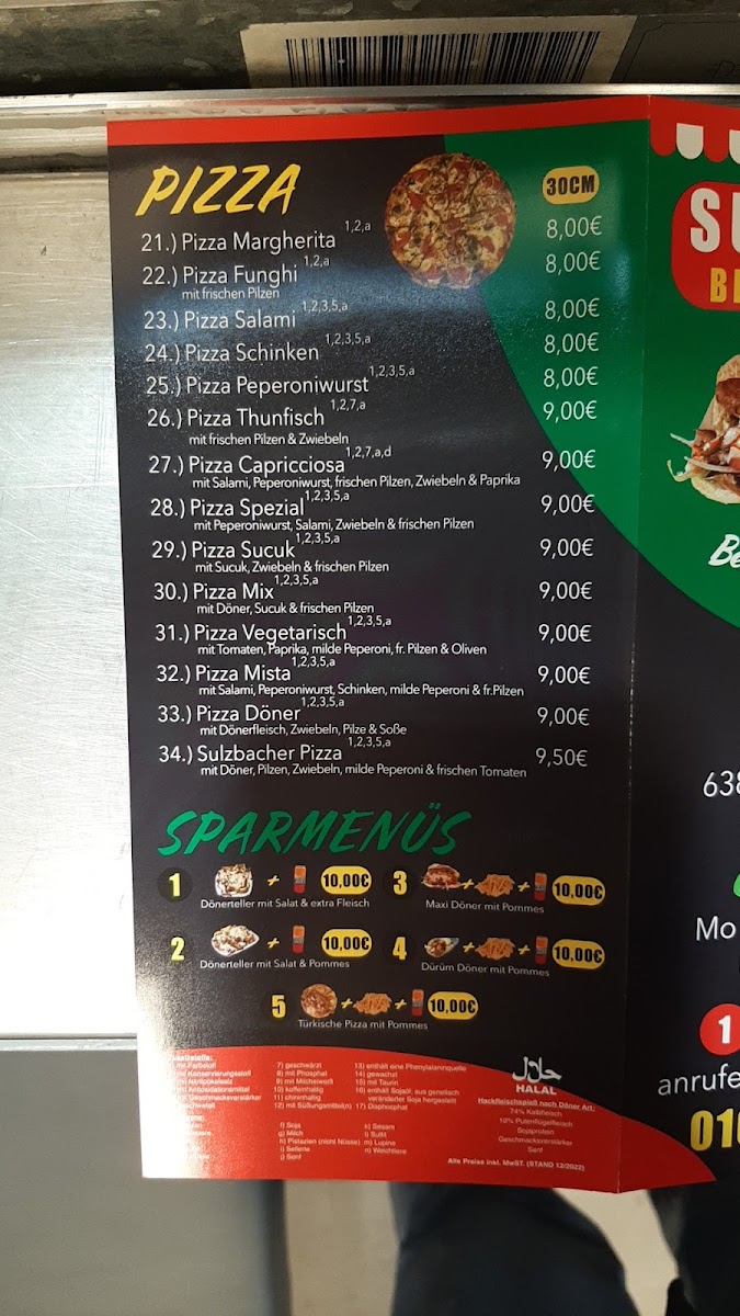 Sulzbacher Best Döner & Pizza Photo Menu 3
