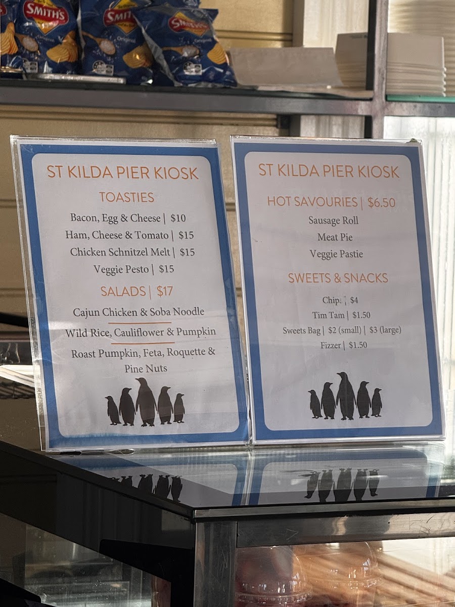 St Kilda Pier Kiosk Photo Menu 3