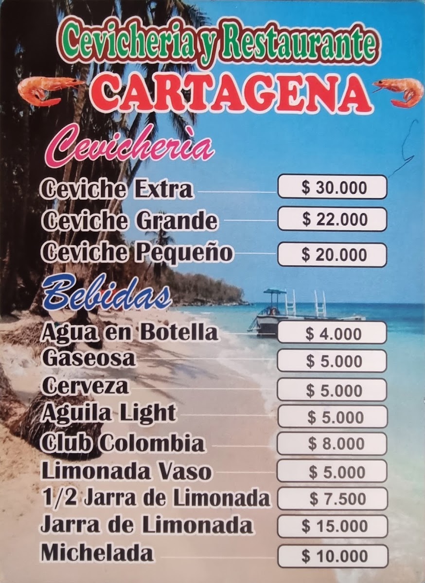Cevicheria Y Restaurante Cartagena Photo Menu 4