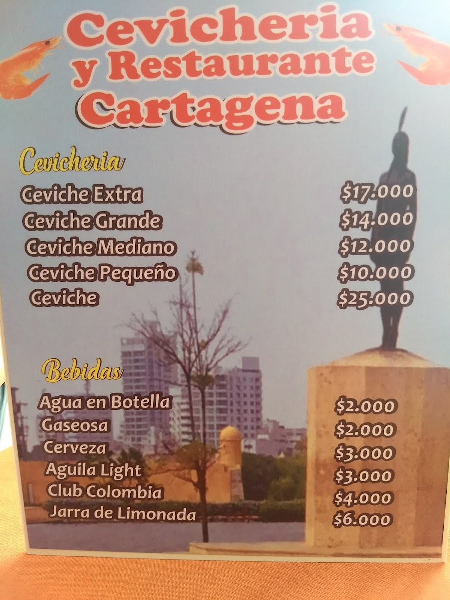 Cevicheria Y Restaurante Cartagena Photo Menu 9