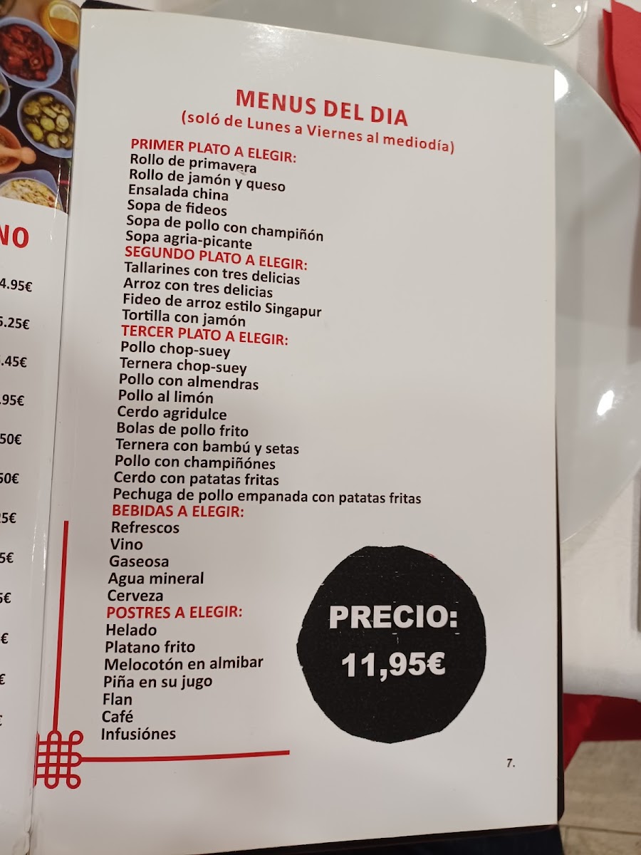 Restaurante Chino Rong Chang Photo Menu 3