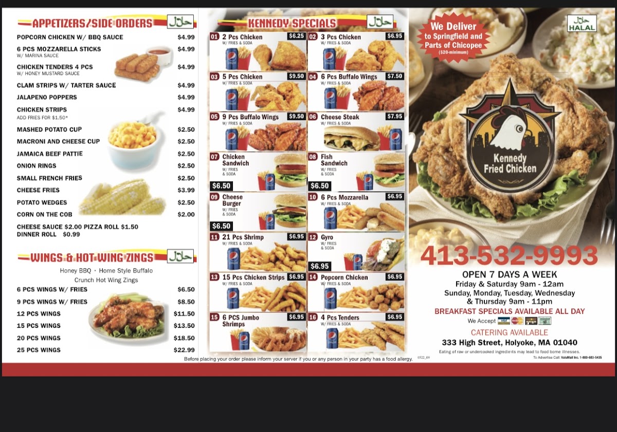 Kennedy Fried Chicken - Sunny’s Photo Menu 3