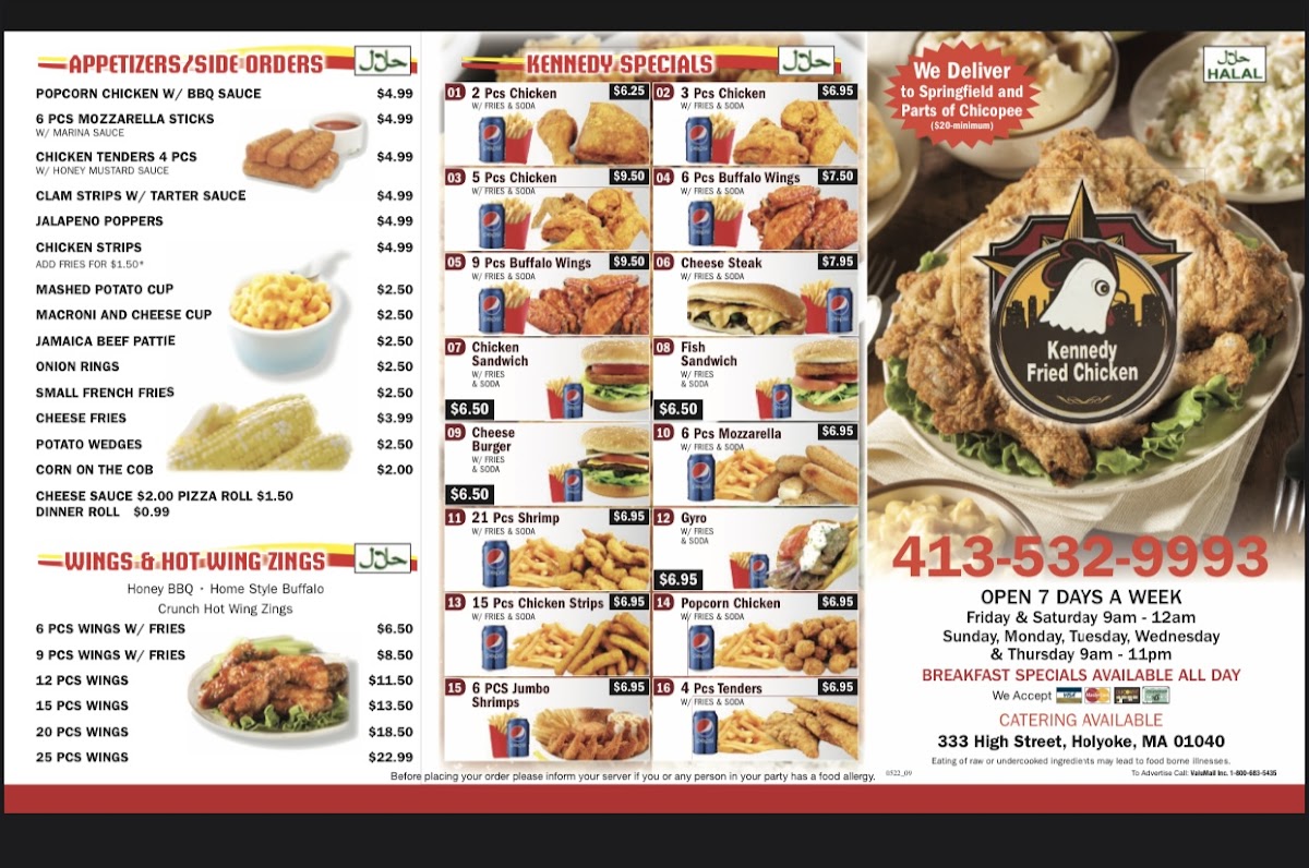 Kennedy Fried Chicken - Sunny’s Photo Menu 4