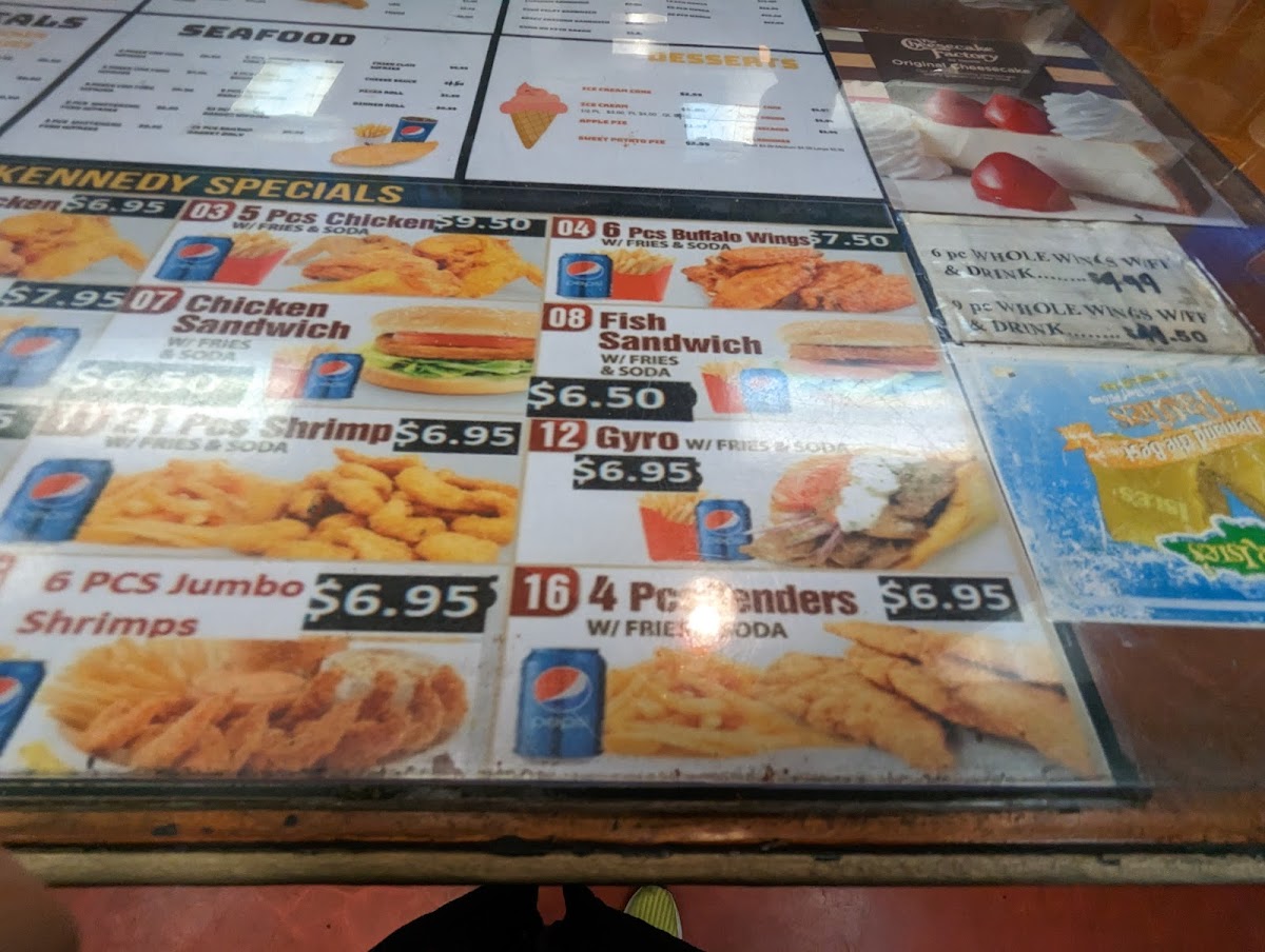 Kennedy Fried Chicken - Sunny’s Photo Menu 9