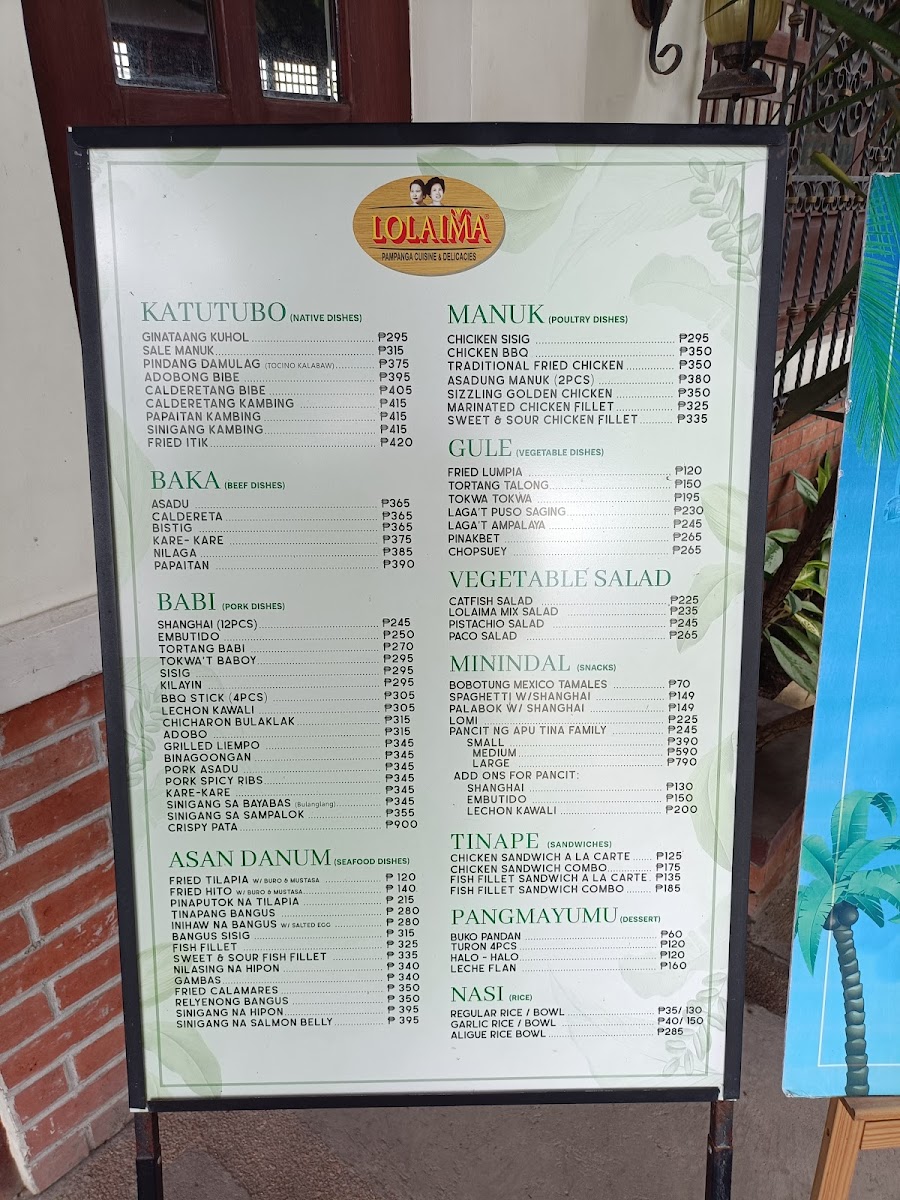 Lola Ima Pampanga Cuisine Photo Menu 3