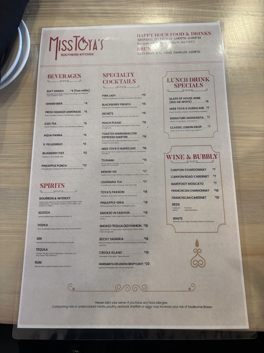 Miss Toya's Southern Kitchen - Gambrills Photo Menu 1